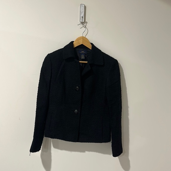 • Brooks Brothers • 2 Button Down Lightweight Jacket Black 4 Women’s - Picture 1 of 4